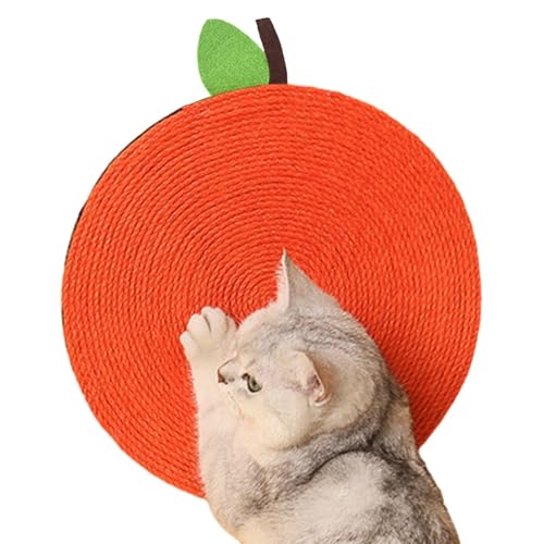 Qumiuu Katzenkratzspielzeug,Kätzchen-Kratzunterlage | rutschfeste Sisal-Kratzmatte für Katzen,Möbelschutz, orangefarbenes Kratzpad für interaktives Training Qumiuu Katzenkratzspielzeug,Kätzchen-Kratzunterlage | rutschfeste Sisal-Kratzmatte für Katzen,Möbelschutz, orangefarbenes Kratzpad für interaktives Training von Qumiuu