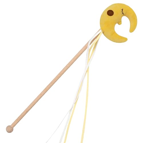 Qumiuu Katzenspielzeug, Katzenspielzeugstab - Lustige interaktive Spielzeugstange | Moon Cloud Katzenspielzeug, Kätzchenspielzeug, Zubehör, Haustierbedarf für die Jagd, das Training Qumiuu Katzenspielzeug, Katzenspielzeugstab - Lustige interaktive Spielzeugstange | Moon Cloud Katzenspielzeug, Kätzchenspielzeug, Zubehör, Haustierbedarf für die Jagd, das Training von Qumiuu