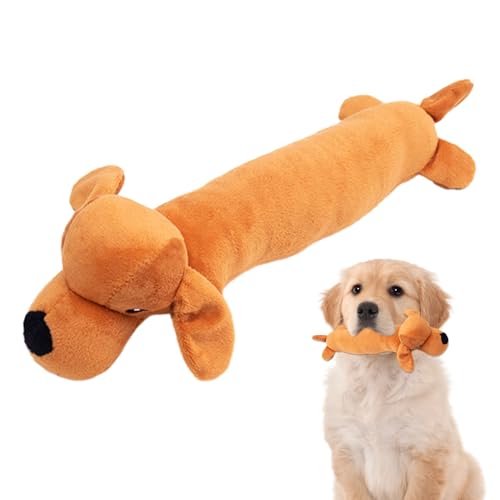Qumiuu Quietschspielzeug für Hunde,Süßes Hundeplüschspielzeug - Interaktives quietschendes Hundespielzeug mit Sound für Welpenspielzeug, Kauspielzeug für Katzen und Haustiere von Qumiuu