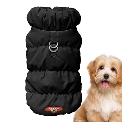 Qumiuu Warmer Hundemantel | Wintermantel aus Baumwolle, Jacke, Kleidung, Pullover,Winddichter Hunde-Wintermantel, Hundekleidung, Hundemäntel für kaltes Wetter, gemütliche Schneejacke, Weste von Qumiuu