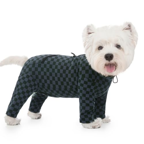 Hunde-Einteiler aus Fleece für den kalten Winter, dehnbarer Hunde-Winter-Body, verstellbarer Welpenanzug, Hunde-Pyjama, Haustierkleidung, Dunkelgrün, Größe XL Hunde-Einteiler aus Fleece für den kalten Winter, dehnbarer Hunde-Winter-Body, verstellbarer Welpenanzug, Hunde-Pyjama, Haustierkleidung, Dunkelgrün, Größe XL von Qunaawa