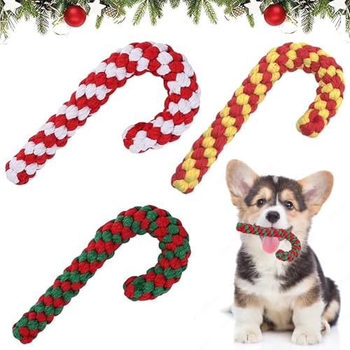Weihnachten Hundespielzeug, Spielzeug Hund Weihnachten, Hundespielzeug Kleine Hunde, 3 Stück Zuckerstange Hund Hundespielzeug Kauspielzeug, Hundespielzeug Unzerstörbar, Hund Geschenk Weihnachten Weihnachten Hundespielzeug, Spielzeug Hund Weihnachten, Hundespielzeug Kleine Hunde, 3 Stück Zuckerstange Hund Hundespielzeug Kauspielzeug, Hundespielzeug Unzerstörbar, Hund Geschenk Weihnachten von Qunkun