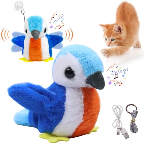 Interaktives Katzenspielzeug, Zwitschernder Vogel Katzenspielzeug, Simulierter Zwitschernder Vogel, Lustige Quietsch-Katzenspielzeug, Interaktive Katze Spielzeug für Indoor Kitty Kätzchen Übung Interaktives Katzenspielzeug, Zwitschernder Vogel Katzenspielzeug, Simulierter Zwitschernder Vogel, Lustige Quietsch-Katzenspielzeug, Interaktive Katze Spielzeug für Indoor Kitty Kätzchen Übung von Qunkun
