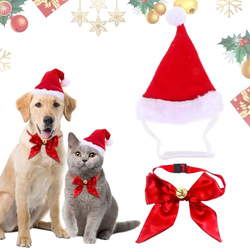 Weihnachten Hundekostüm, Hund Weihnachtsmütze, Weihnachtsmützen für Katzen, Hund Katzen Haustier Weihnachtsmütze, Haustier Weihnachten Kostüm Zubehör, Einstellbare Größe Haustier Hut für Katzen Hunde Weihnachten Hundekostüm, Hund Weihnachtsmütze, Weihnachtsmützen für Katzen, Hund Katzen Haustier Weihnachtsmütze, Haustier Weihnachten Kostüm Zubehör, Einstellbare Größe Haustier Hut für Katzen Hunde von Qunkun
