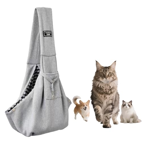 Puppy Sling Carrier - Reversible Puppy Carrier for Small Dogs & Cats, Soft Shoulder Bag with Pocket & Collar Hook, Comfortable Puppy Sling for Outdoor Travel, Shopping, and Everyday Use Puppy Sling Carrier - Reversible Puppy Carrier for Small Dogs & Cats, Soft Shoulder Bag with Pocket & Collar Hook, Comfortable Puppy Sling for Outdoor Travel, Shopping, and Everyday Use von Quorlis