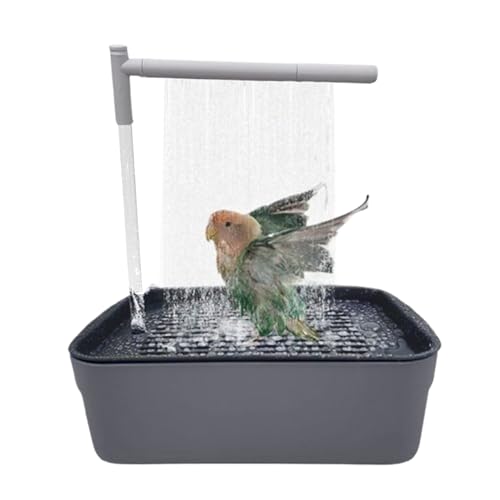 Automatische Badewanne - Vogel Badehaus Badewanne | Vogeldusche Wellensittich | Haustierbadewanne Zirkulierende Wasserdusche | Vogeldusche Für uccelli Tropicali von Quorvex