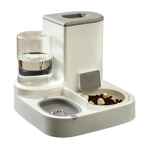 Quorvex 2-in-1-Schwerkraft-Futter- und Tränke für Haustiere, Automatischer Hundefutterspender, Katzenwasserspender-Set, Automatischer Katzenfutterspender, Wasserspender für Hunde, Futterspender für von Quorvex