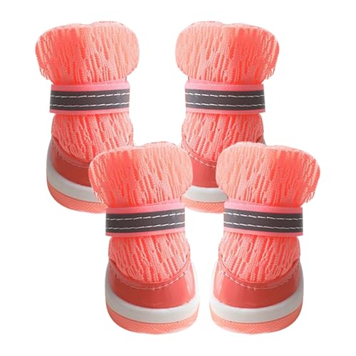 Quorvex Hundeschuhe | Pfotenschutz Welpen Stiefelchen | 4 Paar Hundeschuhe für Camping Sommer Outdoor Wandern Spazieren von Quorvex