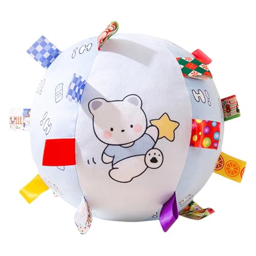 Qurygin Hundespielzeug aus Plüsch, quietschender Ball, Welpenball, Spielzeug – interaktives Hundespielzeug mit Riemen, weich gefüllter Ball, Spielzeug für kleine und mittelgroße Hunde Qurygin Hundespielzeug aus Plüsch, quietschender Ball, Welpenball, Spielzeug – interaktives Hundespielzeug mit Riemen, weich gefüllter Ball, Spielzeug für kleine und mittelgroße Hunde von Qurygin