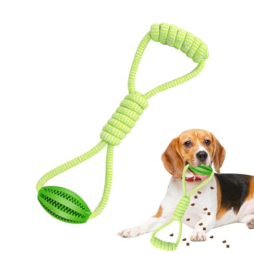 Qurygin Hundespielzeug aus Seil, Hundespielzeug mit Ball – Futterleckage-Design, interaktiver Futterspender, reduziert Langeweile, Baumwollknoten, Haustierbedarf Qurygin Hundespielzeug aus Seil, Hundespielzeug mit Ball – Futterleckage-Design, interaktiver Futterspender, reduziert Langeweile, Baumwollknoten, Haustierbedarf von Qurygin