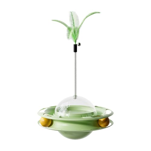 Qurygin Lustiges Katzenspielzeug | 4-in-1 interaktives Kätzchen-Leckerli-Spender-Spielzeug – langsamer Futterspender, Kätzchen-Spielzeug mit Ball für drinnen und draußen, Katzen Qurygin Lustiges Katzenspielzeug | 4-in-1 interaktives Kätzchen-Leckerli-Spender-Spielzeug – langsamer Futterspender, Kätzchen-Spielzeug mit Ball für drinnen und draußen, Katzen von Qurygin
