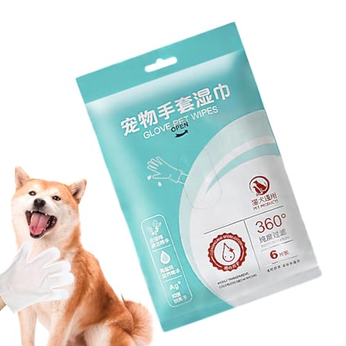 Qurygin Reinigungshandschuhe für Hunde, Haustier-Tiertücher ohne Ausspülen | Nourish Fellhandschuhe, wischfrei abspülbar | Sichere Pflegetücher, spülfreie Shampoo-Fäustlinge, Fellpflege-Handschuhe für Qurygin Reinigungshandschuhe für Hunde, Haustier-Tiertücher ohne Ausspülen | Nourish Fellhandschuhe, wischfrei abspülbar | Sichere Pflegetücher, spülfreie Shampoo-Fäustlinge, Fellpflege-Handschuhe für von Qurygin