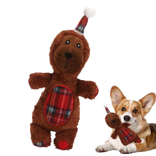 Qurygin Weihnachts-Hundespielzeug, Zahnspielzeug für Hunde, interaktives Kauspielzeug, Cartoon-Hundespielzeug, Stofftier für Hunde, Weihnachtsferien Qurygin Weihnachts-Hundespielzeug, Zahnspielzeug für Hunde, interaktives Kauspielzeug, Cartoon-Hundespielzeug, Stofftier für Hunde, Weihnachtsferien von Qurygin