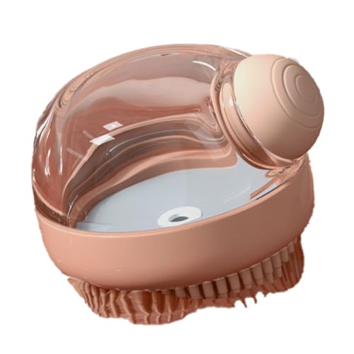 Qussedser Duschbürste für Hunde, Haustier-Pflegebürste, Massage-Badebürste mit Shampoo- für Langhaarige Hunde und Katzen, Rosa Qussedser Duschbürste für Hunde, Haustier-Pflegebürste, Massage-Badebürste mit Shampoo- für Langhaarige Hunde und Katzen, Rosa von Qussedser