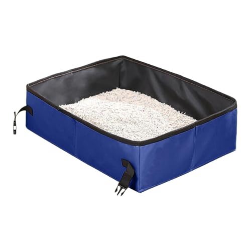 Qutalmi Faltbare Katzenstreubox, tragbare Katzentoilette für Katzen, Oxford Stoff Faltbare Reisekatze Katzentoilette, Kätzchen-Litterbox, wasserdichte, undcoverdichte Haustierversorgungen für Katzen Qutalmi Faltbare Katzenstreubox, tragbare Katzentoilette für Katzen, Oxford Stoff Faltbare Reisekatze Katzentoilette, Kätzchen-Litterbox, wasserdichte, undcoverdichte Haustierversorgungen für Katzen von Qutalmi