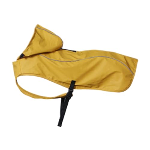 Qutalmi Hunde Regenmantel mit Kapuze, Regenjacke für Hunde - Slicker Poncho mit Kapuze mit reflektierenden Streifen | Verstellbare Schnallen Haustier Regenmantel Umhang, leichte wasserfeste Kleidung von Qutalmi