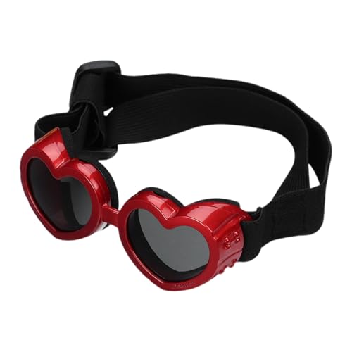 Qutalmi Hunde-Sonnenbrille in Herzform,Herz-Sonnenbrille für Hunde - UV-Schutzbrille für Haustiere,Kleine Hunde-Sonnenbrille zum Radfahren, Anti-Beschlag-Brille, Augenschutz mit verstellbarem Riemen Qutalmi Hunde-Sonnenbrille in Herzform,Herz-Sonnenbrille für Hunde - UV-Schutzbrille für Haustiere,Kleine Hunde-Sonnenbrille zum Radfahren, Anti-Beschlag-Brille, Augenschutz mit verstellbarem Riemen von Qutalmi