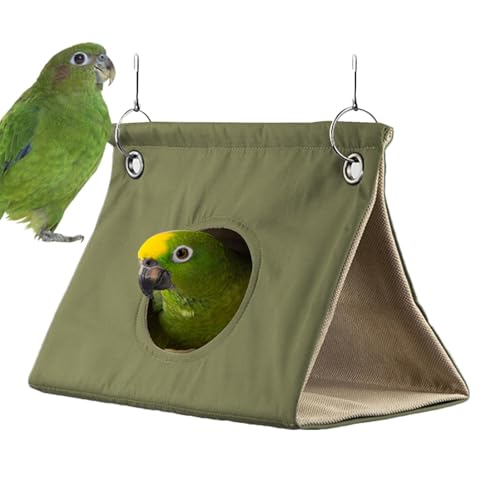 Qutalmi Vogelhängematte, Vogelbett | Vogelhaus Schuppenhütte - Bequemes, weiches, atmungsaktives Wellensittich-Hängemattennest für Nymphensittiche, Wellensittiche, Kakadus, Papageien und von Qutalmi