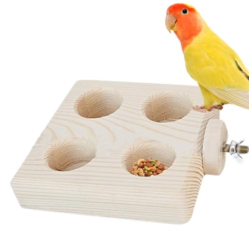 Qutalmi Vogelhäuschen aus, Futterkasten für Vögel aus, Spielzeug - Papageien-Futterstation, Futtersuche, Puzzle-Spielzeug - Spielzeug für Vogelsitzstangen im Käfig für Nymphensittiche, Qutalmi Vogelhäuschen aus, Futterkasten für Vögel aus, Spielzeug - Papageien-Futterstation, Futtersuche, Puzzle-Spielzeug - Spielzeug für Vogelsitzstangen im Käfig für Nymphensittiche, von Qutalmi