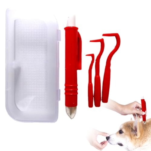 Qutalmi Zeckenzange Für Hunde Katze Höhle, 4 Set Zeckenhaken Zeckenentferner Pinzetten Flohentferner Werkzeug Set, Floh Kamm-Set Für Katzen, Hunde, Haustiere, Qutalmi Zeckenzange Für Hunde Katze Höhle, 4 Set Zeckenhaken Zeckenentferner Pinzetten Flohentferner Werkzeug Set, Floh Kamm-Set Für Katzen, Hunde, Haustiere, von Qutalmi