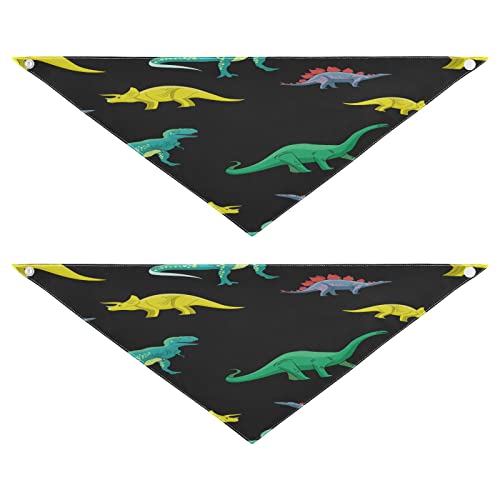2 Stück Hundehalstuch, Dinosaurier-Dino-Muster, Haustier-Bandana für Hunde, Katzen, Halstuch, waschbar, Haustier-Dreieck-Lätzchen, Hundeschal, Urlaubszubehör für Welpen, Katzen, Hunde, klein 2 Stück Hundehalstuch, Dinosaurier-Dino-Muster, Haustier-Bandana für Hunde, Katzen, Halstuch, waschbar, Haustier-Dreieck-Lätzchen, Hundeschal, Urlaubszubehör für Welpen, Katzen, Hunde, klein von Quteprint