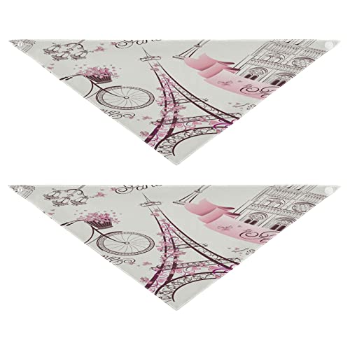 2 Stück Hundehalstuch, Fahrrad, Paris, Eiffelturm, Blume, Haustierhalstuch, waschbar, Haustier-Dreieck-Lätzchen, Hundeschal, Urlaubszubehör für Welpen, Katzen, Hunde, klein 2 Stück Hundehalstuch, Fahrrad, Paris, Eiffelturm, Blume, Haustierhalstuch, waschbar, Haustier-Dreieck-Lätzchen, Hundeschal, Urlaubszubehör für Welpen, Katzen, Hunde, klein von Quteprint