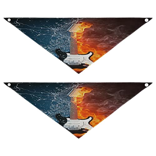 2 Stück Hundehalstuch, Feuermusik-Gitarre, Haustier-Bandana für Hunde, Katzen, Haustier-Dreieck-Lätzchen, Hundeschal, Urlaubszubehör für Welpen, Katzen, Hunde, klein 2 Stück Hundehalstuch, Feuermusik-Gitarre, Haustier-Bandana für Hunde, Katzen, Haustier-Dreieck-Lätzchen, Hundeschal, Urlaubszubehör für Welpen, Katzen, Hunde, klein von Quteprint