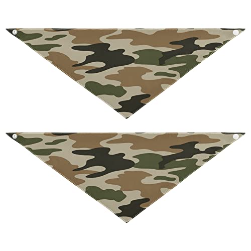 2 Stück Hundehalstuch, abstraktes Camouflage-Druck, militärisches Haustier-Bandana für Hunde, Katzen, Haustier-Dreieck-Lätzchen, Hundeschal, Urlaubszubehör für Welpen, Katzen, Hunde, klein 2 Stück Hundehalstuch, abstraktes Camouflage-Druck, militärisches Haustier-Bandana für Hunde, Katzen, Haustier-Dreieck-Lätzchen, Hundeschal, Urlaubszubehör für Welpen, Katzen, Hunde, klein von Quteprint