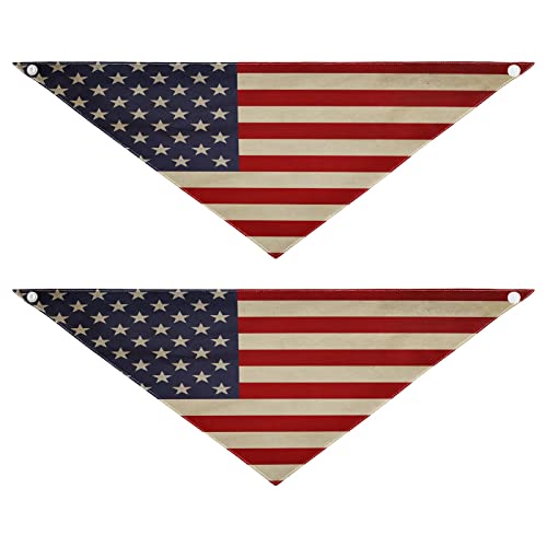 2 Stück Hundehalstuch, amerikanische USA-Flagge, Vintage-Haustier-Bandana für Hunde, Katzen, Haustier-Dreieck-Lätzchen, Hundeschal, Urlaubszubehör für Welpen, Katzen, Hunde, klein 2 Stück Hundehalstuch, amerikanische USA-Flagge, Vintage-Haustier-Bandana für Hunde, Katzen, Haustier-Dreieck-Lätzchen, Hundeschal, Urlaubszubehör für Welpen, Katzen, Hunde, klein von Quteprint