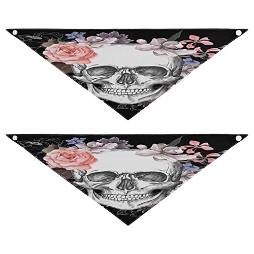 2er Pack Hunde Bandanas Zucker Schädel Halloween Hund Katze Halstücher Waschbare Halstücher Dreieckige Lätzchen für Hunde Urlaub Zubehör für Welpen Katzen Hunde 2er Pack Hunde Bandanas Zucker Schädel Halloween Hund Katze Halstücher Waschbare Halstücher Dreieckige Lätzchen für Hunde Urlaub Zubehör für Welpen Katzen Hunde von Quteprint