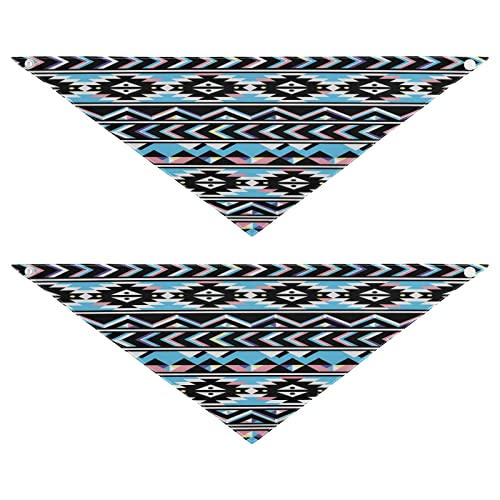 Hundehalstuch, Aztekenmuster, geometrisches Muster, Haustier-Bandana für Hunde, Katzen, Halstuch, waschbar, Haustier-Dreieck-Lätzchen, Hundeschal, Urlaubszubehör für Welpen, Katzen, Hunde, klein, 2 Stück Hundehalstuch, Aztekenmuster, geometrisches Muster, Haustier-Bandana für Hunde, Katzen, Halstuch, waschbar, Haustier-Dreieck-Lätzchen, Hundeschal, Urlaubszubehör für Welpen, Katzen, Hunde, klein, 2 Stück von Quteprint
