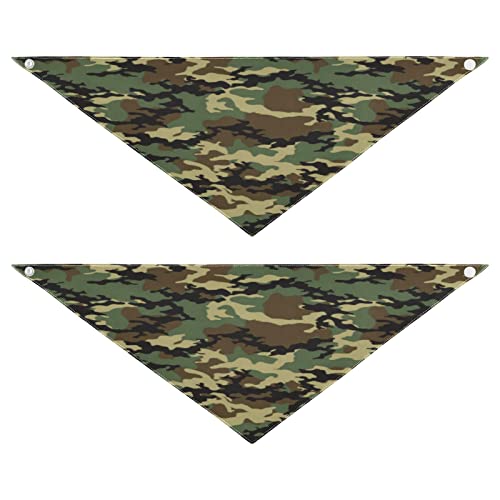 Hundehalstuch, Camouflage, abstraktes Haustier-Bandana für Hunde, Katzen, Halstuch, waschbar, Haustier-Dreieck-Lätzchen, Hundeschal, Urlaubszubehör für Welpen, Katzen, Hunde, Größe M, 2 Stück Hundehalstuch, Camouflage, abstraktes Haustier-Bandana für Hunde, Katzen, Halstuch, waschbar, Haustier-Dreieck-Lätzchen, Hundeschal, Urlaubszubehör für Welpen, Katzen, Hunde, Größe M, 2 Stück von Quteprint