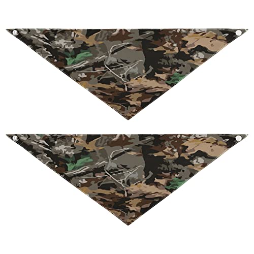 Hundehalstuch, Camouflage-Baumblätter-Muster, Haustierhalstuch für Hunde, Katzen, Haustier, Dreieck, Lätzchen, Hundeschal, Urlaubszubehör für Welpen, Katzen, Hunde, klein, 2 Stück Hundehalstuch, Camouflage-Baumblätter-Muster, Haustierhalstuch für Hunde, Katzen, Haustier, Dreieck, Lätzchen, Hundeschal, Urlaubszubehör für Welpen, Katzen, Hunde, klein, 2 Stück von Quteprint