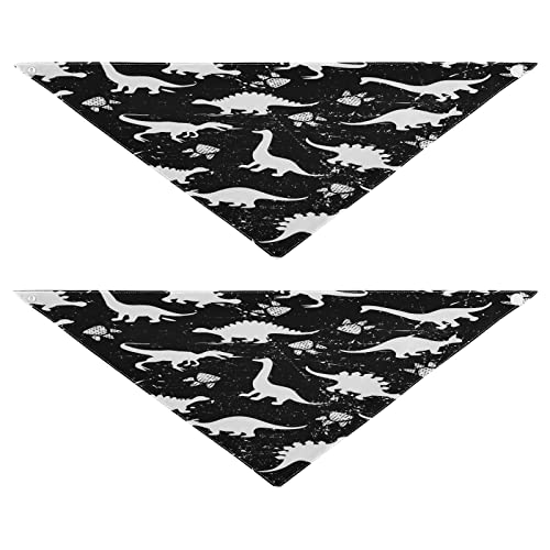 Hundehalstuch, Vintage-Dinosaurier-Pfotenabdruck, Haustierhalstuch für Hunde, Katzen, Haustier, Dreieck, Lätzchen, Hundeschal, Urlaubszubehör für Welpen, Katzen, Hunde, Größe M, 2 Stück Hundehalstuch, Vintage-Dinosaurier-Pfotenabdruck, Haustierhalstuch für Hunde, Katzen, Haustier, Dreieck, Lätzchen, Hundeschal, Urlaubszubehör für Welpen, Katzen, Hunde, Größe M, 2 Stück von Quteprint