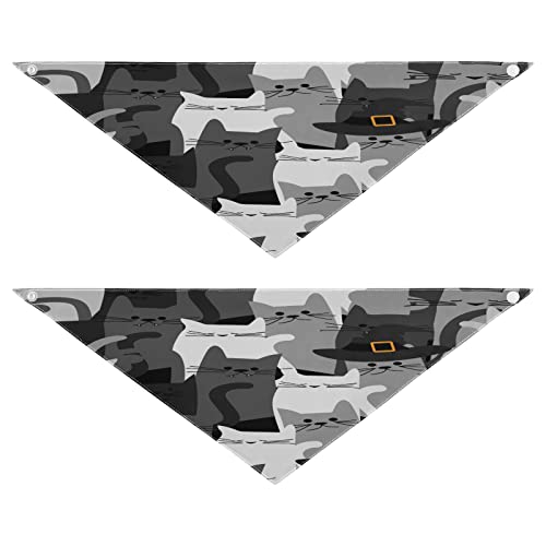 Hundehalstuch, lustig, niedlich, Katze, Tier, Bandana für Hunde, Katzen, Halstuch, waschbar, Haustier-Dreieck-Lätzchen, Hundeschal, Urlaubszubehör für Welpen, Katzen, Hunde, klein, 2 Stück Hundehalstuch, lustig, niedlich, Katze, Tier, Bandana für Hunde, Katzen, Halstuch, waschbar, Haustier-Dreieck-Lätzchen, Hundeschal, Urlaubszubehör für Welpen, Katzen, Hunde, klein, 2 Stück von Quteprint