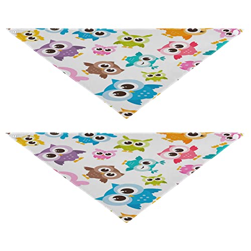 Hundehalstuch, niedliches Tier-Eule, Vogel, Haustier-Bandana für Hunde, Katzen, Haustier, Dreieck, Lätzchen, Hundeschal, Urlaubszubehör für Welpen, Katzen, Hunde, Größe M, 2 Stück Hundehalstuch, niedliches Tier-Eule, Vogel, Haustier-Bandana für Hunde, Katzen, Haustier, Dreieck, Lätzchen, Hundeschal, Urlaubszubehör für Welpen, Katzen, Hunde, Größe M, 2 Stück von Quteprint