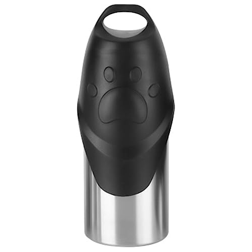 Qutsvosh 1 x Edelstahl-Wasserflasche für Hunde, Reise-Wasserflasche für Haustiere, Spaziergänge, Wandern, Reisen, 500 ml von Qutsvosh