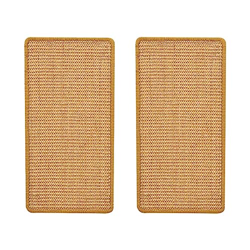 Qutsvosh Kratzmatte Sisal Kratzmatte Kratzmatte Passform für Katzen mit Klebeband Kratzmatte 50x25cm 2 teilig von Qutsvosh