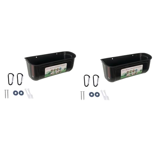 Quystetes Schwarzer Futtertrog zum Aufhängen, mit Clips, einfache Installation, einfach zu bedienen, 2 Stück Quystetes Schwarzer Futtertrog zum Aufhängen, mit Clips, einfache Installation, einfach zu bedienen, 2 Stück von Quystetes