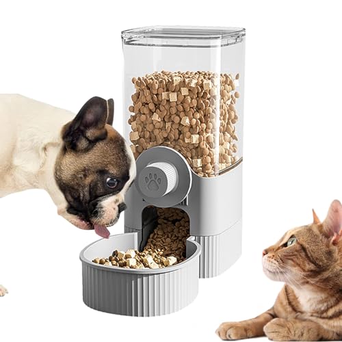 Quzente Automatischer Futterspender für Haustiere,Automatischer Futterspender für Katzen | Hunde-Futterspender-Aufhänger, Wasserspender | Automatischer Futterspender für Haustiere, Abnehmbarer von Quzente