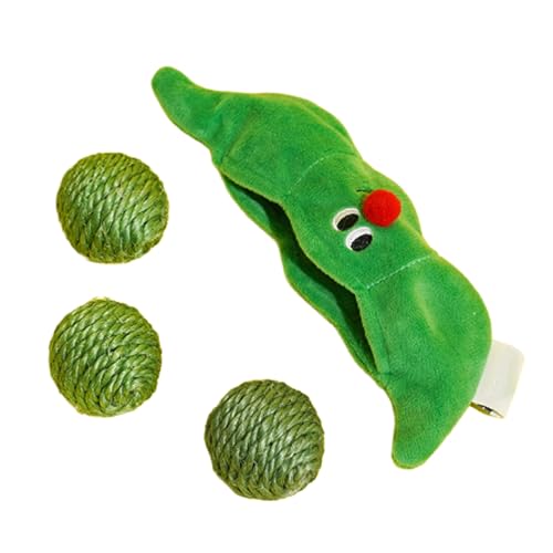 Quzente Ball Katzenspielzeug | Erbsenaufbewahrungstasche Quietschendes Katzenspielzeug Lärm machen Jagen – interaktives Kaukratz-Design, leicht, verspielter Rollball für Indoor-Spielen Quzente Ball Katzenspielzeug | Erbsenaufbewahrungstasche Quietschendes Katzenspielzeug Lärm machen Jagen – interaktives Kaukratz-Design, leicht, verspielter Rollball für Indoor-Spielen von Quzente