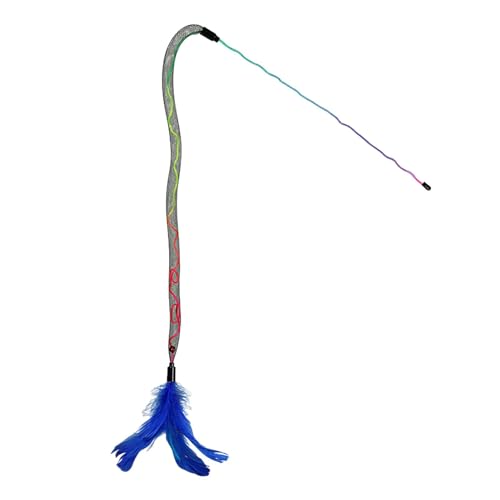 Quzente Katzenstab, Katzenstabspielzeug - Interaktives Kätzchenspielzeug mit Glocken - Federn Zauberstab Katze Angelrute, Stick String Spielzeug für Kätzchen Katzen Bewegung und Spaß Quzente Katzenstab, Katzenstabspielzeug - Interaktives Kätzchenspielzeug mit Glocken - Federn Zauberstab Katze Angelrute, Stick String Spielzeug für Kätzchen Katzen Bewegung und Spaß von Quzente
