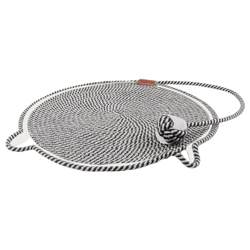Quzente Kratzpads für Katzen,Horizontaler Katzenkratzer | Runder Kratzteppich für Katzen mit hängenden Ohren,Trainingsspielzeug- und Möbelschutz, Katzenzubehör für Wände, Couch, Teppiche, Sofas Quzente Kratzpads für Katzen,Horizontaler Katzenkratzer | Runder Kratzteppich für Katzen mit hängenden Ohren,Trainingsspielzeug- und Möbelschutz, Katzenzubehör für Wände, Couch, Teppiche, Sofas von Quzente