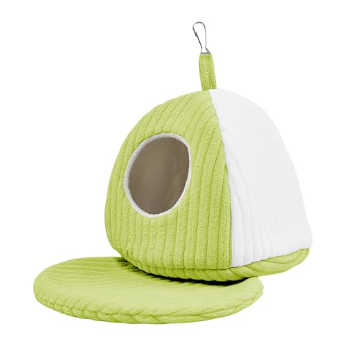 Quzente Vogelbett, Winter-Hängematte, Sittich, Käfigzubehör, Vogelnest, Papageienbett, für drinnen und draußen, kleine, mittelgroße Finken, Aras, Nymphensittiche, Sittiche, Graupapageien Quzente Vogelbett, Winter-Hängematte, Sittich, Käfigzubehör, Vogelnest, Papageienbett, für drinnen und draußen, kleine, mittelgroße Finken, Aras, Nymphensittiche, Sittiche, Graupapageien von Quzente