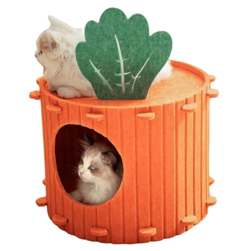 Qwertfeet Haustierbett, große Höhle für Katzen, abnehmbar, Geräuschreduzierung, private Eigentumswohnung für Katzen, Kätzchen und bequem B Qwertfeet Haustierbett, große Höhle für Katzen, abnehmbar, Geräuschreduzierung, private Eigentumswohnung für Katzen, Kätzchen und bequem B von Qwertfeet