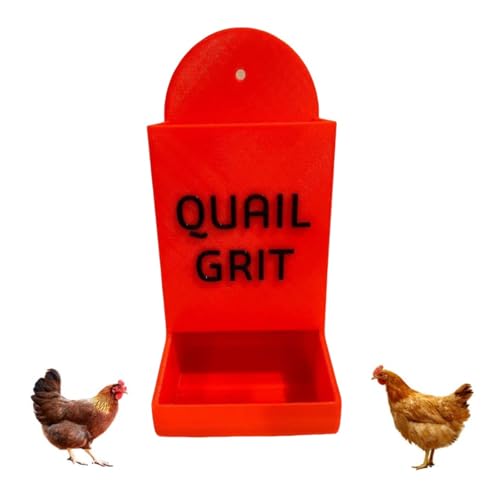 Hühner-Austernschale und Grit Feeder Grit Austernschale für Hühner Feeder Hängende Hühnerfutterspender Trogspender Wasserspender Hühnerstall Zubehör Schwerkraft Geflügel Futterspender von Qxiao