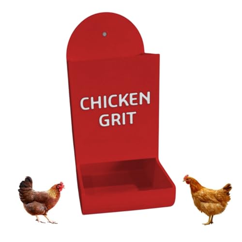 Hühner-Austernschale und Grit Feeder Grit Austernschale für Hühner Feeder Hängende Hühnerfutterspender Trogspender Wasserspender Hühnerstall Zubehör Schwerkraft Geflügel Futterspender von Qxiao