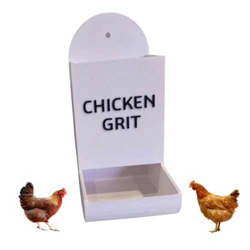 Hühner-Austernschale und Grit Feeder Grit Austernschale für Hühner Feeder Hängende Hühnerfutterspender Trogspender Wasserspender Hühnerstall Zubehör Schwerkraft Geflügel Futterspender von Qxiao