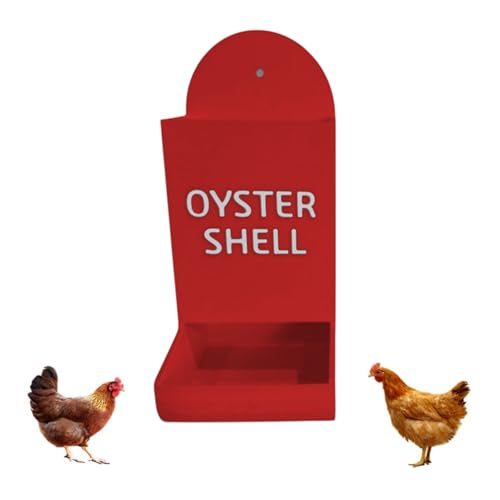 Hühner-Austernschale und Grit Feeder Grit Austernschale für Hühner Feeder Hängende Hühnerfutterspender Trogspender Wasserspender Hühnerstall Zubehör Schwerkraft Geflügel Futterspender von Qxiao