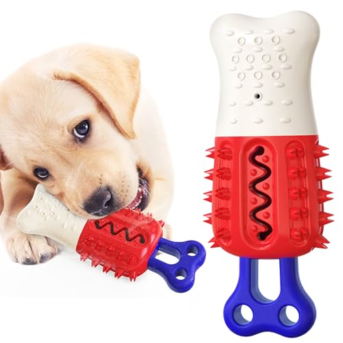 Qyljeiwred Freeze Hundespielzeug – Beißhilfe für Welpen, Knochendesign, bissfest, sicher, geistige Stimulation, Beißring für große Rassen, interaktives Spielen Qyljeiwred Freeze Hundespielzeug – Beißhilfe für Welpen, Knochendesign, bissfest, sicher, geistige Stimulation, Beißring für große Rassen, interaktives Spielen von Qyljeiwred